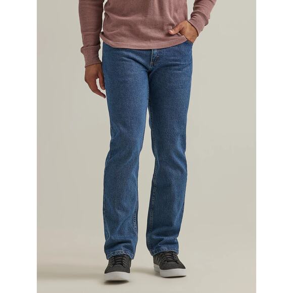 Wrangler Authentics Mens Regular Fit Flex Jean Dark Wash Denim Size 31x30 - Picture 1 of 7